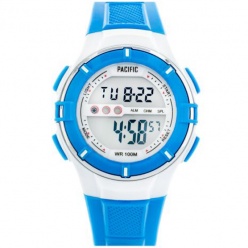 zegarek pacific sportowy lcd 205-l niebieski