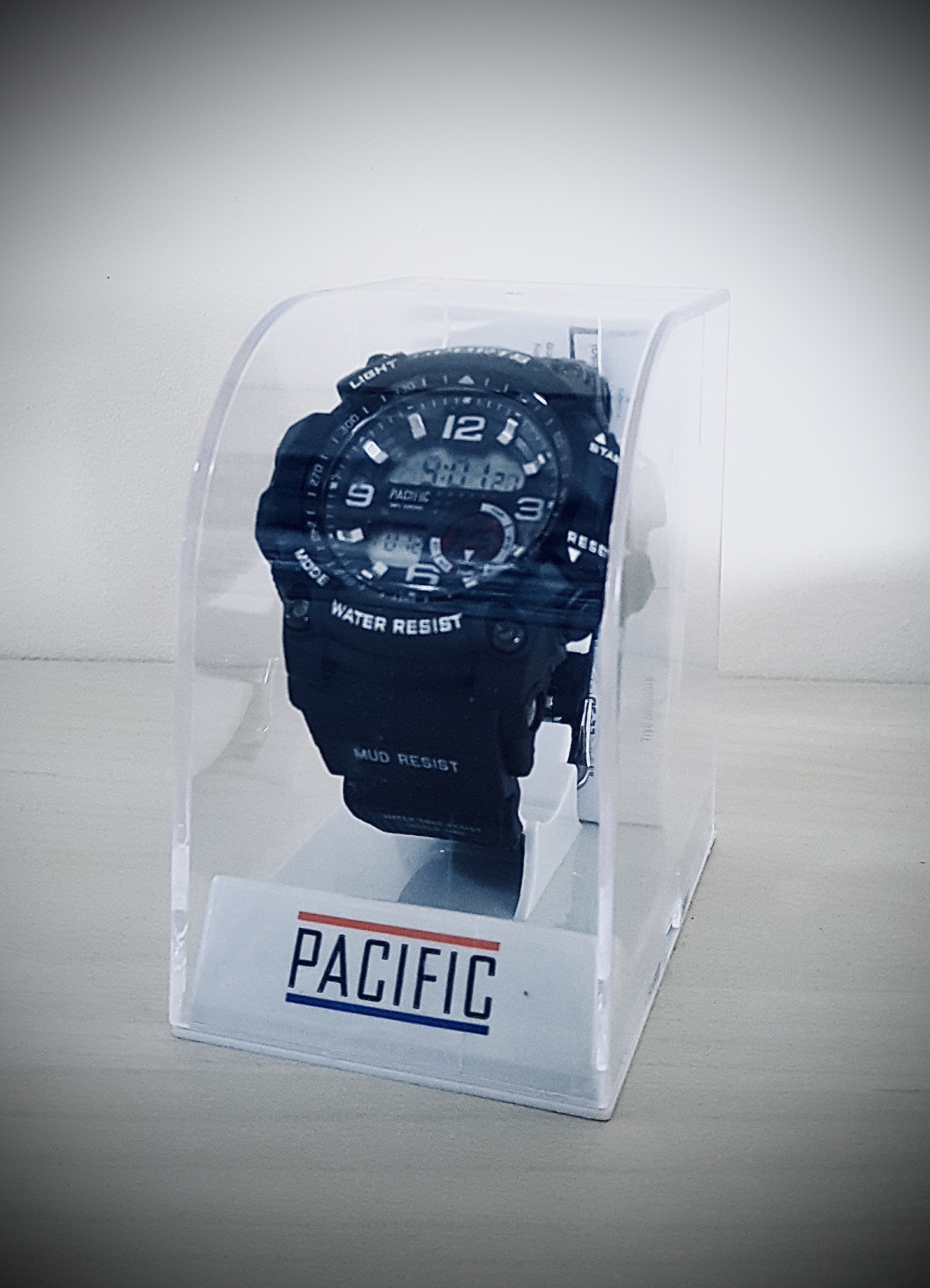 Zegarek PACIFIC sportowy LCD 205-L biały