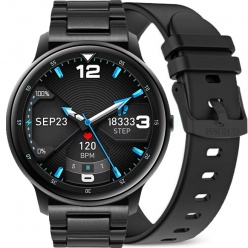 zegarek smartwatch g. rossi black mister bransoleta + pasek