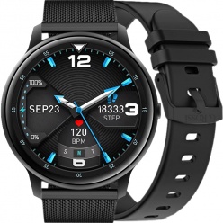 zegarek smartwatch g. rossi black mister zestaw + mesh