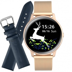 zegarek smartwatch g. rossi sw015-4s5 + granatowy pasek