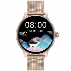zegarek smartwatch g. rossi sw020-1 różowozłoty