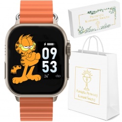 zegarek smartwatch komunia rubicon rncf17 pomarańczowy