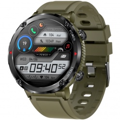 zegarek smartwatch rubicon rnce96 black with green