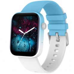 zegarek smartwatch rubicon rnce97 light blue/white