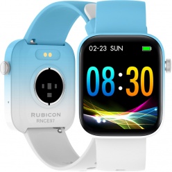 zegarek smartwatch rubicon rnce97 light blue/white