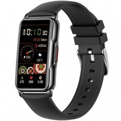 zegarek smartwatch rubicon rncf04 black silicone
