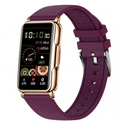 zegarek smartwatch rubicon rncf04 bordowy