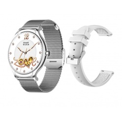 zegarek smartwatch rubicon rncf13 srebrny
