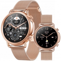 zegarek smartwatch rubicon - rnbe74 rosegold