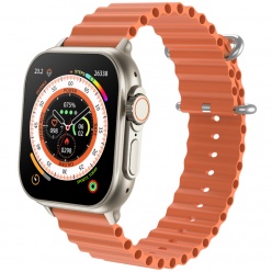 zegarek smartwatch rubicon rncf17 pomarańczowy