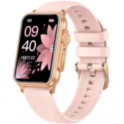 zegarek smartwatch rubicon rncf06 różowy silikon