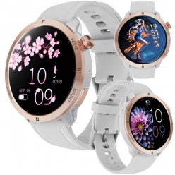zegarek smartwatch rubicon rncf14 różowy