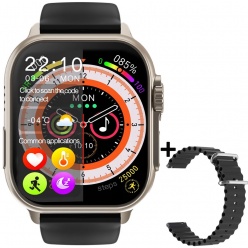 zegarek smartwatch rubicon rncf17 2 paski czarne