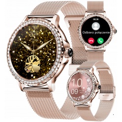 zegarek smartwatch rubicon rncf19 rosegold