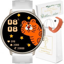 zegarek smartwatch rubicon rncf15 komunia pomarańczowy