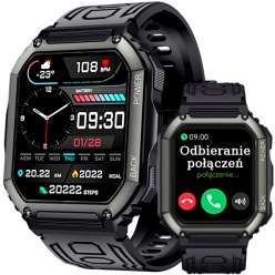 zegarek smartwatch rubicon rozmowy e93 czarny silikon