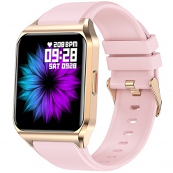 Zegarek SMARTWATCH Rubicon rozmowy E89 różowy silikon