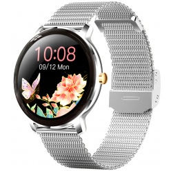 zegarek smartwatch rubiconrnbe66   srebrny
