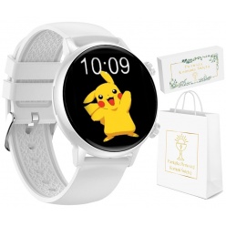 zegarek smartwatch rubicon biały amoled komunia