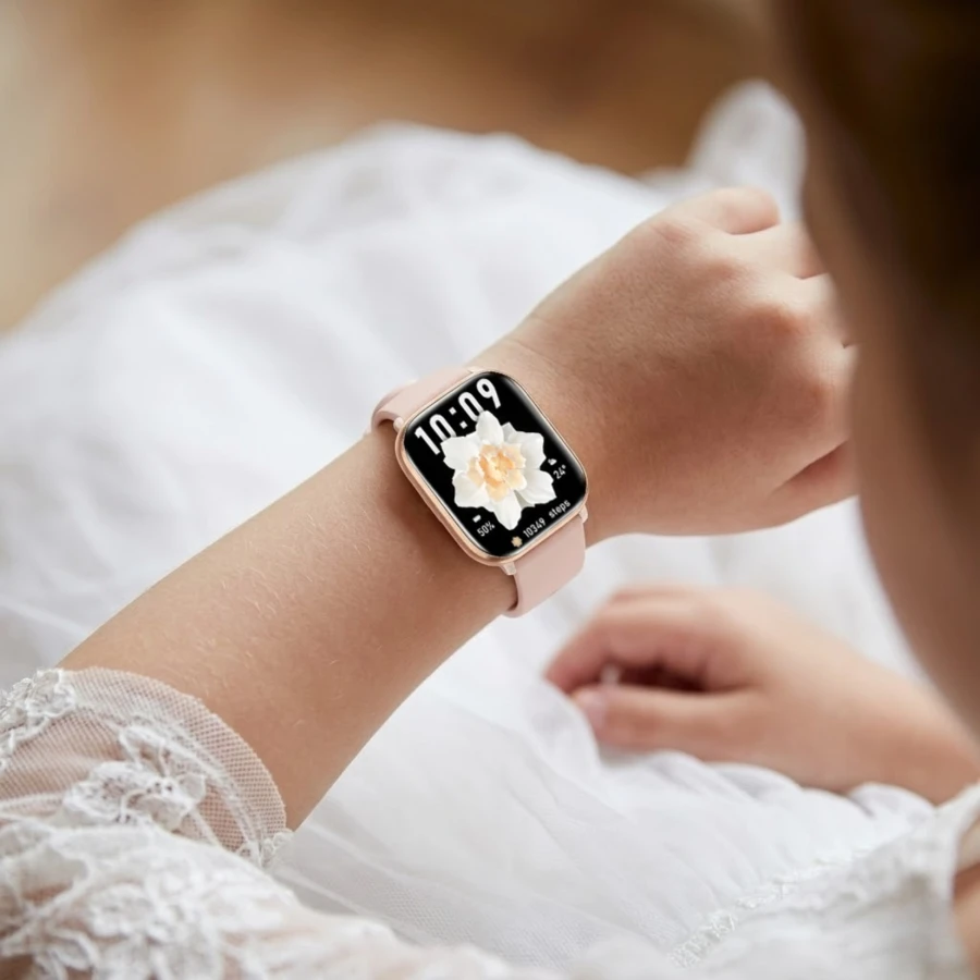 Zestaw KOMUNIA zegarek SMARTWATCH Rubicon RNCF31 RG + bransoletka